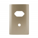 Placa p/ 1 Tomada + Furo 4x2 - Novara Chmapanhe